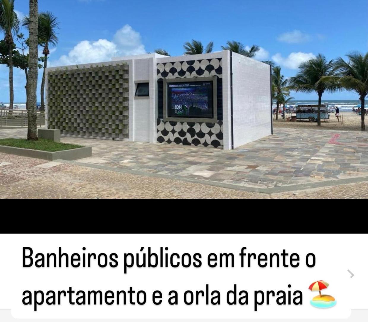 Apto A 50M Da Praia, Com Ar Condicionado, Wifi , Portaria 24H Praia Grande  Kültér fotó