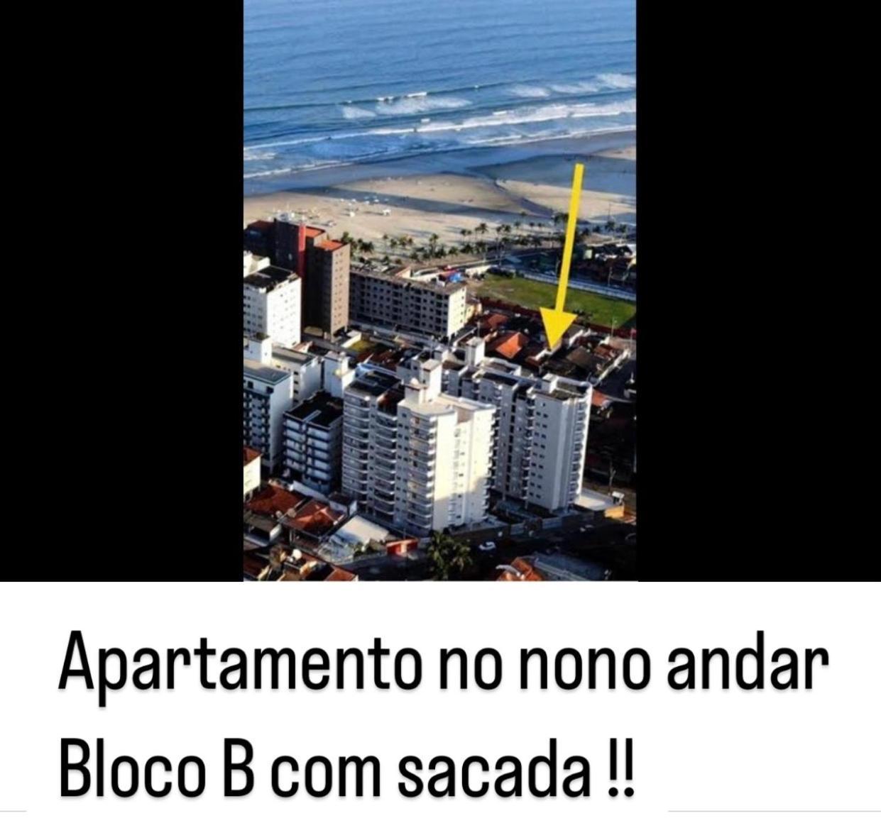 Apto A 50M Da Praia, Com Ar Condicionado, Wifi , Portaria 24H Praia Grande  Kültér fotó