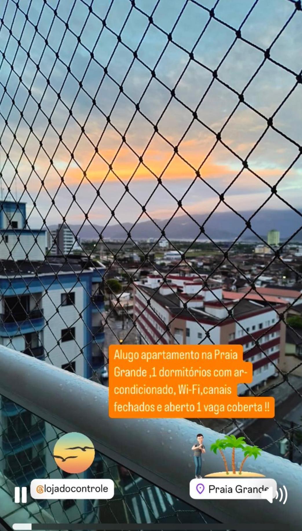 Apto A 50M Da Praia, Com Ar Condicionado, Wifi , Portaria 24H Praia Grande  Kültér fotó